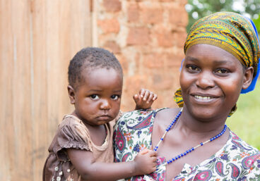 Mother and baby in Uganda