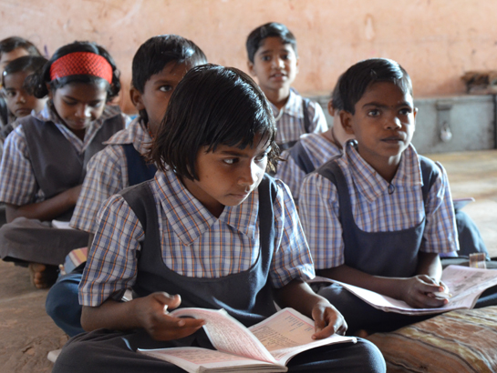 Indian girls in school