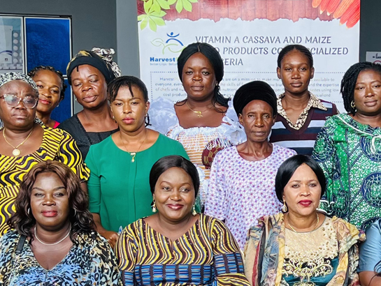Women at agriculture workshop in Nigeria